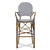 Best Baxton Studio Indoor And Outdoor Grey And White Bamboo Bistro Bar Stool