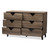 Wales Modern and Contemporary Light Brown Wood 6-Drawer Dresser