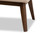 Elia Walnut Wood Beige Fabric Button-Tufted Bench WM1622-BE-Beige/Walnut