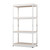 Cody White Metal 4 - Shelves Multipurpose Shelving Rack WR10-White-Shelf