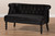 Black Velvet Fabric Upholstered 2-Seater Loveseat WS-GK756-Black-LS