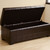 Full Leather Storage Bench Ottoman with Dimples Y-105-001-dark brown
