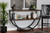 Blakes Black Textured Metal Distressed Wood Console Table YLX-9041