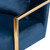 Mira Glam And Luxe Navy Blue Velvet Fabric Upholstered Gold Finished Metal Lounge Chair TSF-60458-Navy Velvet/Gold-CC