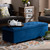 Roanoke Modern And Contemporary Navy Blue Velvet Fabric Upholstered Grid-Tufted Storage Ottoman Bench BBT3101-Navy Velvet/Walnut-Otto