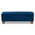 Hannah Modern And Contemporary Navy Blue Velvet Fabric Upholstered Button-Tufted Storage Ottoman Bench BBT3136-Navy Velvet/Walnut-Otto