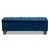 Hannah Modern And Contemporary Navy Blue Velvet Fabric Upholstered Button-Tufted Storage Ottoman Bench BBT3136-Navy Velvet/Walnut-Otto