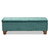 Hannah Modern And Contemporary Teal Blue Velvet Fabric Upholstered Button-Tufted Storage Ottoman Bench BBT3136-Teal Velvet/Walnut-Otto