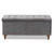 Kaylee Modern And Contemporary Grey Velvet Fabric Upholstered Button-Tufted Storage Ottoman Bench BBT3137-Grey Velvet/Walnut-Otto