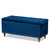 Kaylee Modern And Contemporary Navy Blue Velvet Fabric Upholstered Button-Tufted Storage Ottoman Bench BBT3137-Navy Velvet/Walnut-Otto