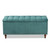 Kaylee Modern And Contemporary Teal Blue Velvet Fabric Upholstered Button-Tufted Storage Ottoman Bench BBT3137-Teal Velvet/Walnut-Otto