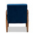 Sorrento Mid-Century Modern Navy Blue Velvet Fabric Upholstered Walnut Finished Wooden Lounge Chair BBT8013-Navy Velvet/Walnut-CC