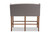Alira Modern And Contemporary Grey Fabric Upholstered Walnut Finished Wood Button Tufted Bar Stool Bench BBT5349-Grey/Walnut-Bench