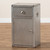 Serge French Industrial Silver Metal 1-Door Accent Storage Cabinet JY17B161-Silver-Cabinet
