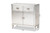 Romain French Industrial Silver Metal 2-Door Accent Storage Cabinet LD18B051-Silver-Cabinet