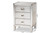 Claude French Industrial Silver Metal 3-Drawer Nightstand LD18B056-Silver-NS