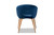 Vianne Glam And Luxe Navy Blue Velvet Fabric Upholstered Gold Finished Metal Dining Chair T-6021-Navy Blue Velvet/Gold-DC