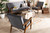 Sorrento Mid-Century Modern Grey Velvet Fabric Upholstered Walnut Finished 3-Piece Wooden Living Room Set BBT8013-Grey Velvet/Walnut-3PC Set