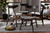 Britte Mid-Century Modern Light Grey Fabric Upholstered Dark Oak Brown Finished 4-Piece Wood Dining Chair Set Set Fiesta-Smoke/Coffee Oak-DC