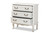 Gabrielle Traditional French Country Provincial White-Finished 3-Drawer Wood Storage Cabinet ETASW-08-White-3DW-Cabinet