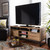 Reid Modern And Contemporary Industrial Oak Finished Wood And Black Metal 2-Drawer Tv Stand TV8007-Oak/Black-TV