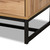 Reid Modern And Contemporary Industrial Oak Finished Wood And Black Metal 2-Drawer Tv Stand TV8007-Oak/Black-TV