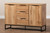 Reid Modern And Contemporary Industrial Oak Finished Wood And Black Metal 3-Drawer Sideboard Buffet MPC8007-Oak/Black-Sideboard