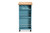 Liona Modern And Contemporary Sky Blue Finished Wood Kitchen Storage Cart RT599-OCC-Natural/Sky Blue-Cart