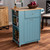 Liona Modern And Contemporary Sky Blue Finished Wood Kitchen Storage Cart RT599-OCC-Natural/Sky Blue-Cart