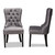 Remy Modern Transitional Grey Velvet Fabric Upholstered Espresso Finished 2-Piece Wood Dining Chair Set Set WS-F458-Grey Velvet/Espresso-DC