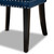Remy Modern Transitional Navy Blue Velvet Fabric Upholstered Espresso Finished 2-Piece Wood Dining Chair Set Set WS-F458-Navy Blue Velvet/Espresso-DC