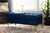 Valere Glam And Luxe Navy Blue Velvet Fabric Upholstered Gold Finished Button Tufted Storage Ottoman WS-H68-GD-Navy Blue Velvet/Gold-Otto