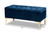 Valere Glam And Luxe Navy Blue Velvet Fabric Upholstered Gold Finished Button Tufted Storage Ottoman WS-H68-GD-Navy Blue Velvet/Gold-Otto