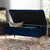 Valere Glam And Luxe Navy Blue Velvet Fabric Upholstered Gold Finished Button Tufted Storage Ottoman WS-H68-GD-Navy Blue Velvet/Gold-Otto