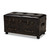 Callum Modern Transitional Distressed Dark Brown Faux Leather Upholstered 2-Drawer Storage Trunk Ottoman JY19A418-Brown-Otto