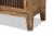 Clement Rustic Transitional Medium Oak Finished 2-Door Wood Spindle Accent Storage Cabinet LD19A005-Medium Oak-Cabinet