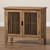 Clement Rustic Transitional Medium Oak Finished 2-Door Wood Spindle Accent Storage Cabinet LD19A005-Medium Oak-Cabinet