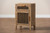 Clement Rustic Transitional Medium Oak Finished 1-Door And 1-Drawer Wood Spindle Nightstand LD19A008-Medium Oak-NS