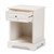 Chase Modern Transitional White Finished 1-Drawer Wood Nightstand SR161050-White-NS