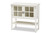 Chauncey Classic And Traditional White Finished Wood And Glass 2-Door Kitchen Storage Cabinet SR163096-White-Cabinet