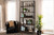 Ceren Vintage Rustic Industrial Distressed Wood And Black Metal Finished 5-Tier Living Room Ladder Shelf YLX-9071