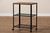 Verna Vintage Rustic Industrial Black Finished Metal And Oak Brown Finished Wood Kitchen Serving Cart SR1803040-Rustic Brown/Black-Cart