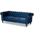 Emma Traditional And Transitional Navy Blue Velvet Fabric Upholstered And Button Tufted Chesterfield Sofa Emma-Navy Blue Velvet-SF