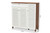 Coolidge Modern And Contemporary Walnut Finished 11-Shelf Wood Shoe Storage Cabinet With Drawer FP-05LV-Walnut/White