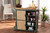 Dorthy Coastal And Farmhouse Two-Tone Dark Green And Natural Wood Kitchen Storage Cart RT670-OCC-Natural/Dark Green-Cart