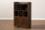 Carrie Transitional Farmhouse Walnut Brown Finished Wood Wine Storage Cabinet RT677-OCC-Walnut-Cabinet