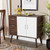 Leena Mid-Century Modern Two-Tone White And Walnut Brown Finished Wood 3-Drawer Sideboard Buffet CA 5790-00-Columbia/White-Sideboard