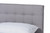 Devan Mid-Century Modern Light Grey Fabric Upholstered Walnut Brown Finished Wood Full Size Platform Bed SW8168-Light Grey/Walnut-M17-Full