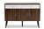Leena Mid-Century Modern Two-Tone White And Walnut Brown Finished Wood 2-Drawer Sideboard Buffet CA 5712-00-Columbia/White-Sideboard