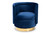 Saffi Glam And Luxe Royal Blue Velvet Fabric Upholstered Gold Finished Swivel Accent Chair TSF-6653-Royal Blue/Gold-CC